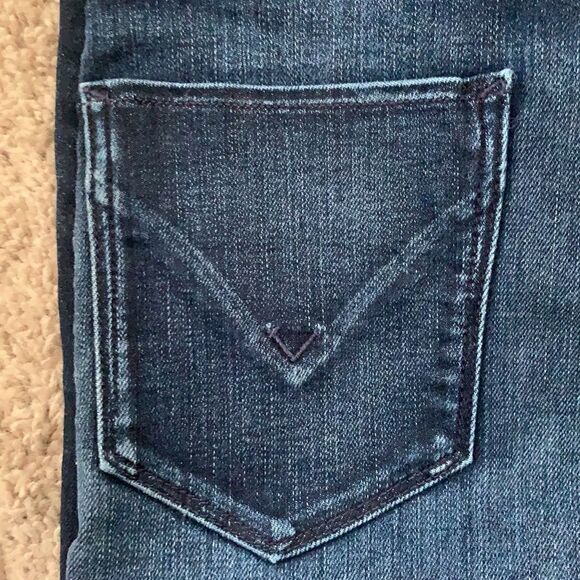 Size 27 Dark Blue Hudson Jeans, braided Design on Side - Picture 5 of 8